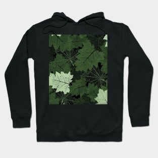 Autumn season mood - fallen leaves graphic design Hoodie